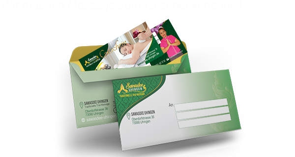 Geschenkgutscheine Sawasdee Thai-Massage Uhingen